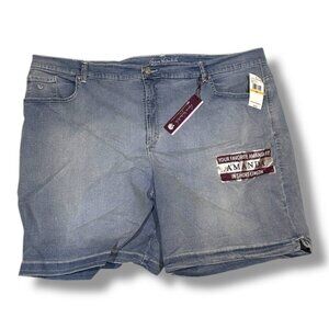 🆕 NWT Gloria Vanderbilt 24w Light Wash Amanda Slimming Effect High Rise Shorts